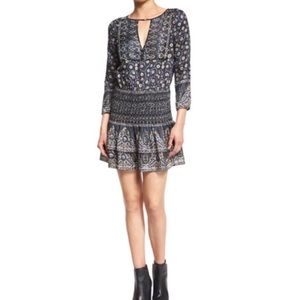 NWT Veronica Beard Makai Printed Silk Boho Dress